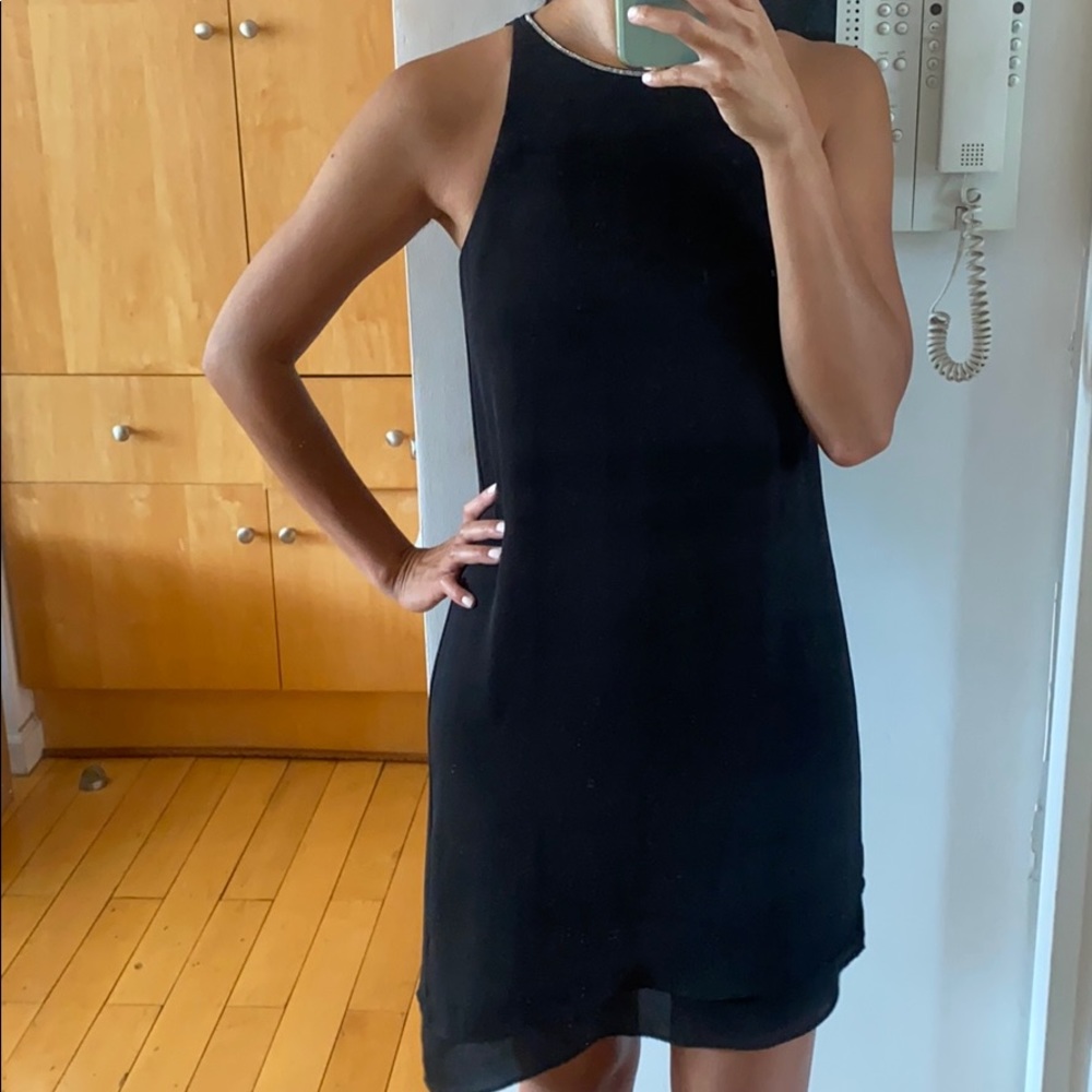 H&M Black Asymmetrical Dress